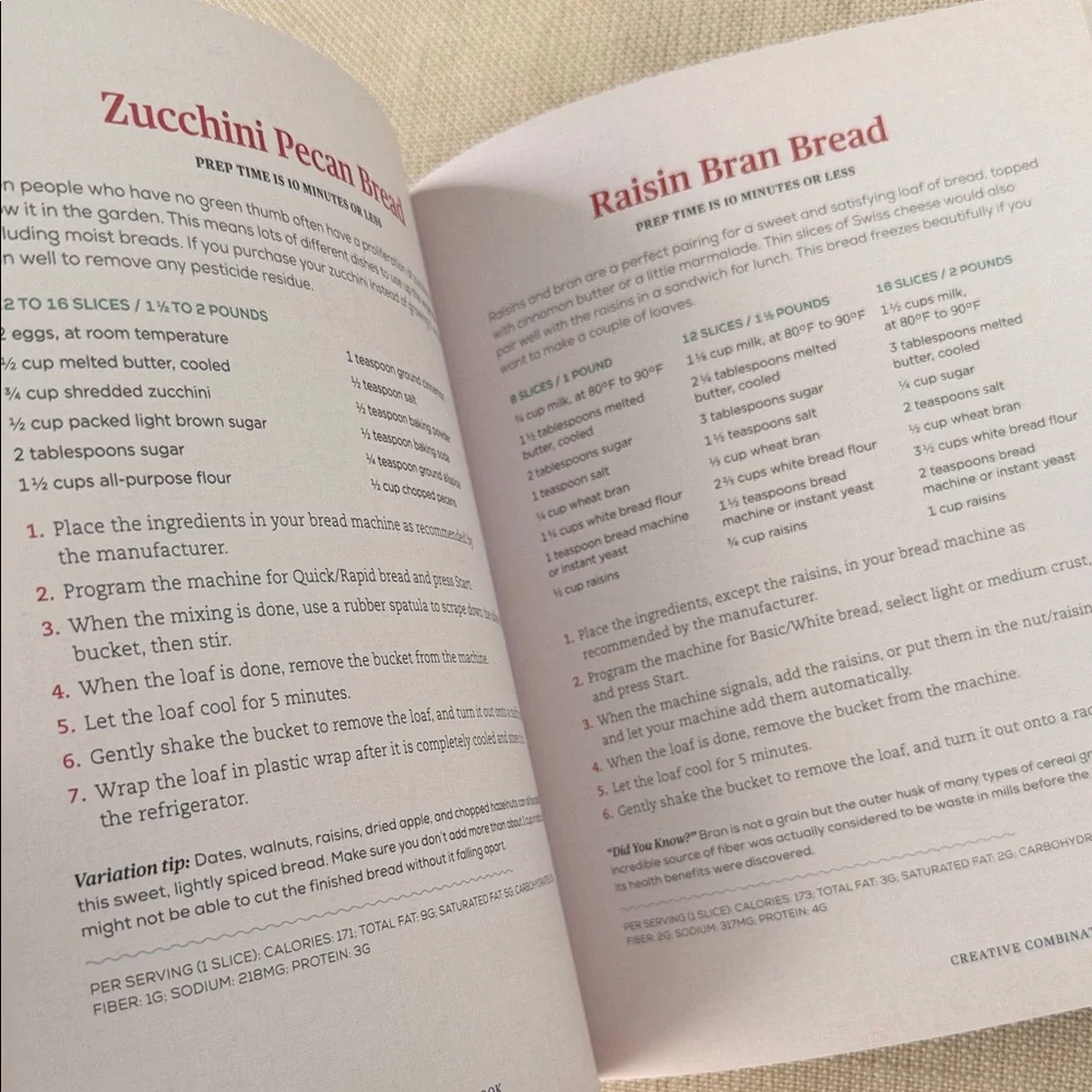 Bread Machine Cookbook